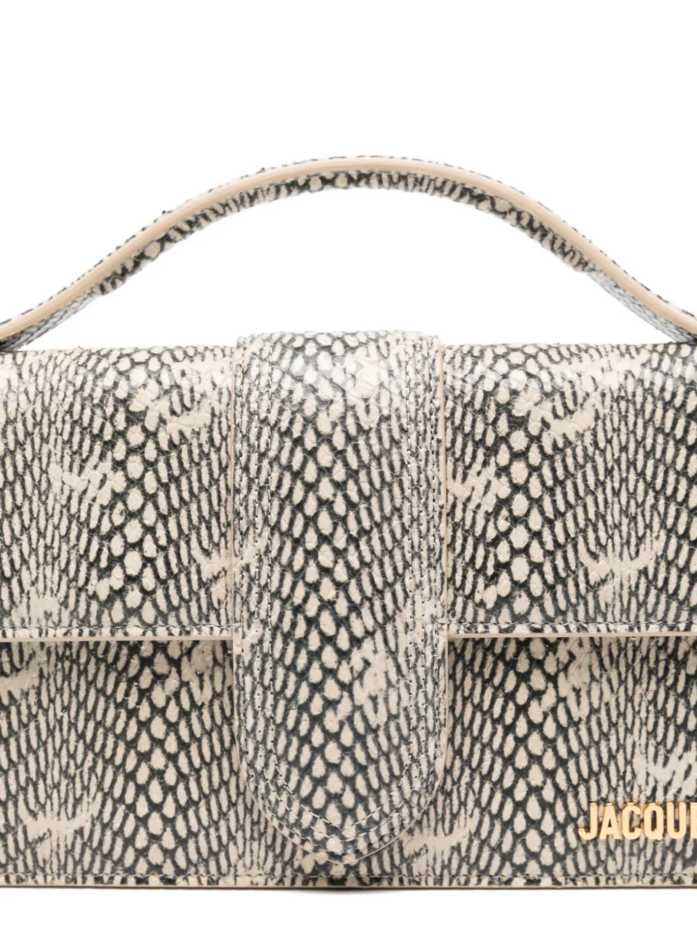 Jacquemus Womens Beige Le Grand Bambino Leather Top Handle Bag In Neutral