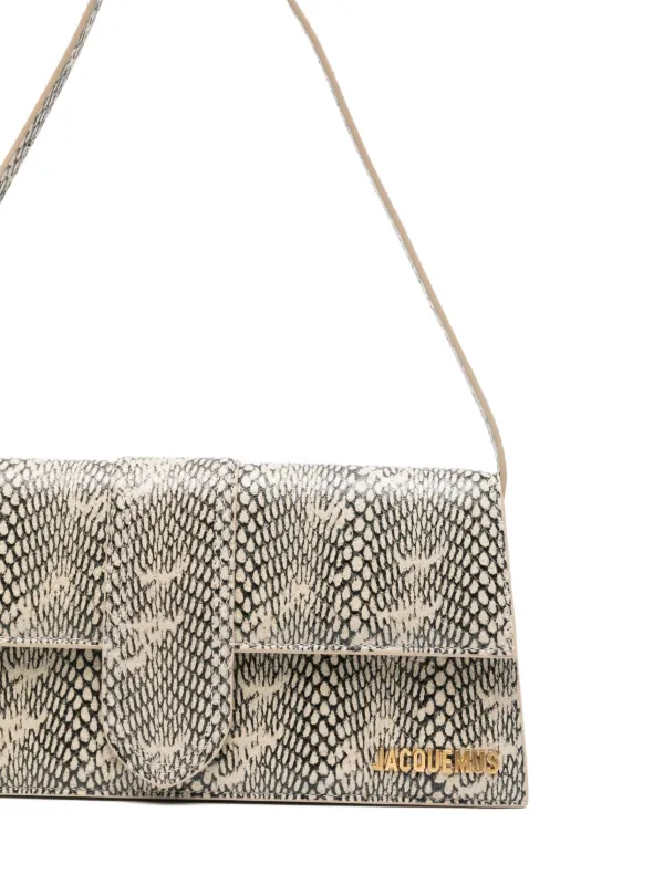 Jacquemus スネークスキン ショルダーバッグ | ニュートラル | FARFETCH JP