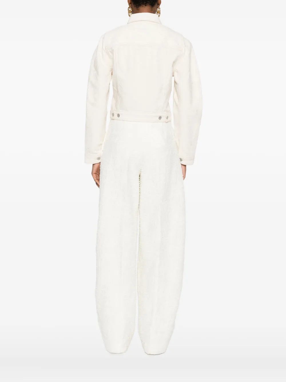 Jacquemus Women La Veste De-nimes Denim Jacket In Neutral
