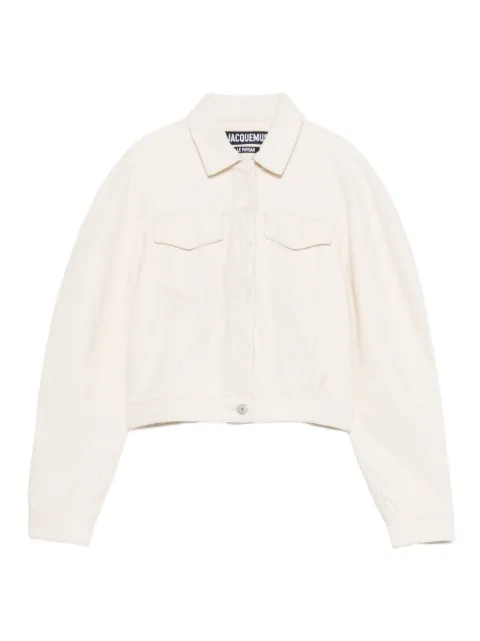 Jacquemus Le Ovalo de-Nîmes cropped jacket