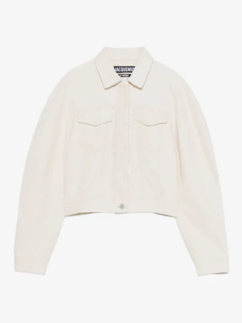 Jacquemus Le Ovalo de-Nîmes cropped jacket