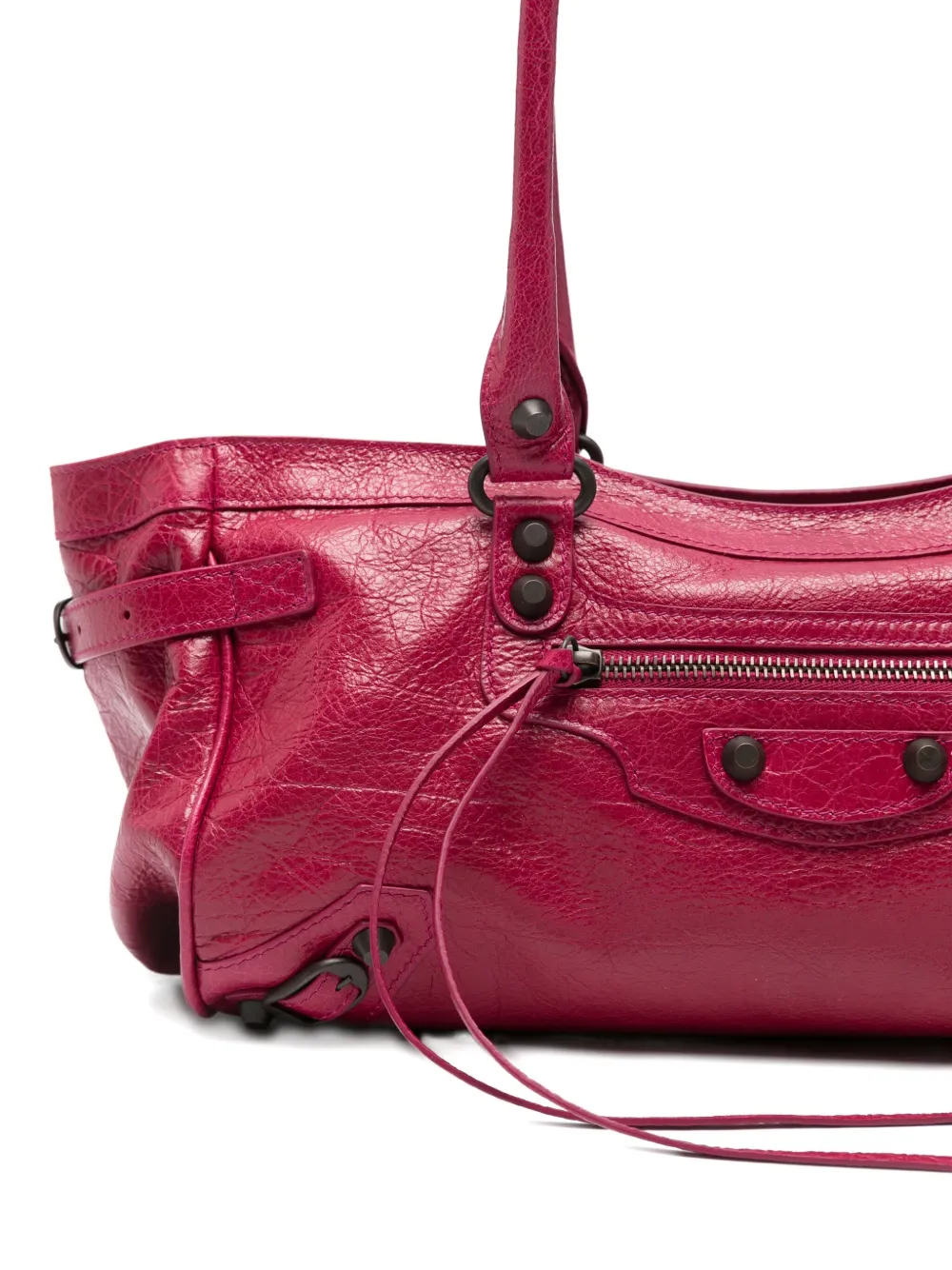 Balenciaga Women Framboise Le City East-west Shoulder Bag In Pink