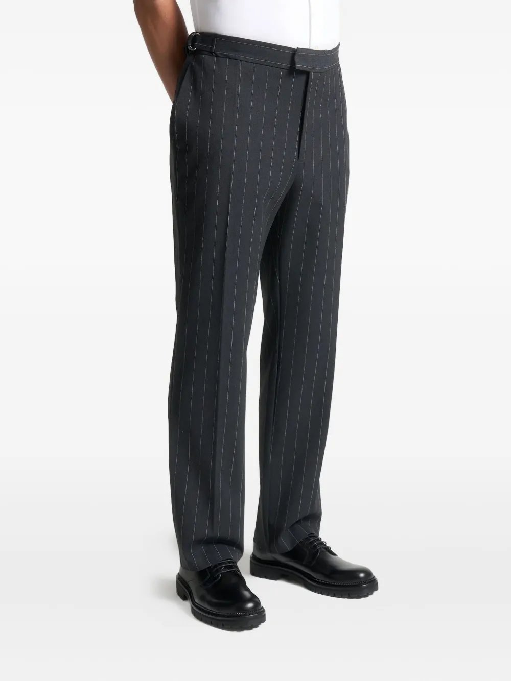 Manière De Voir Joseph pantalon met krijtstreep Grijs