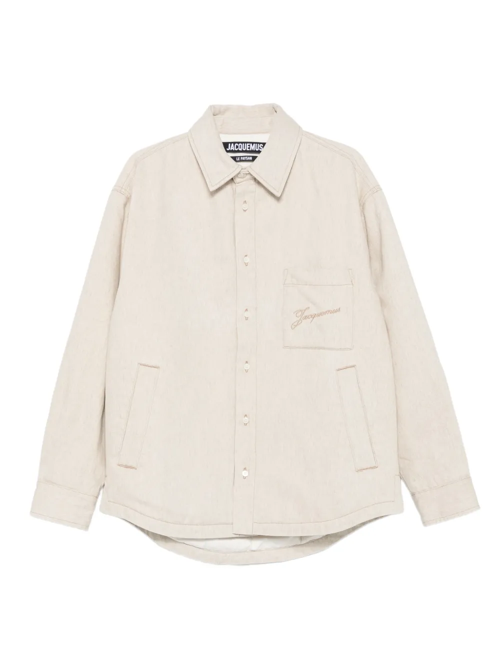 Jacquemus The Boulanger embroidered overshirt | Neutrals | Image 1