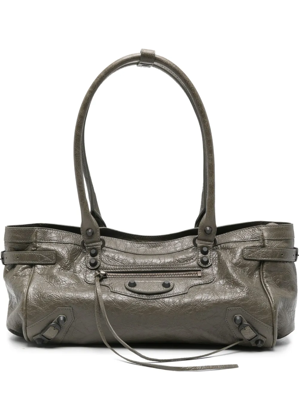 Balenciaga leather top-handle shoulder bag | Green | Image 1