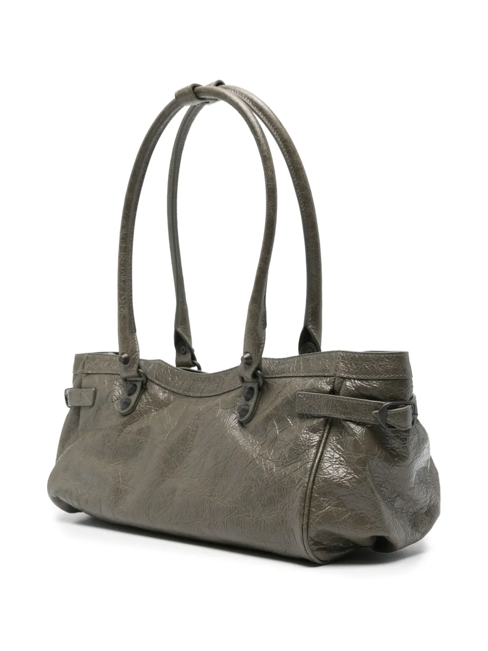 Balenciaga Leren schoudertas met handgreep Groen