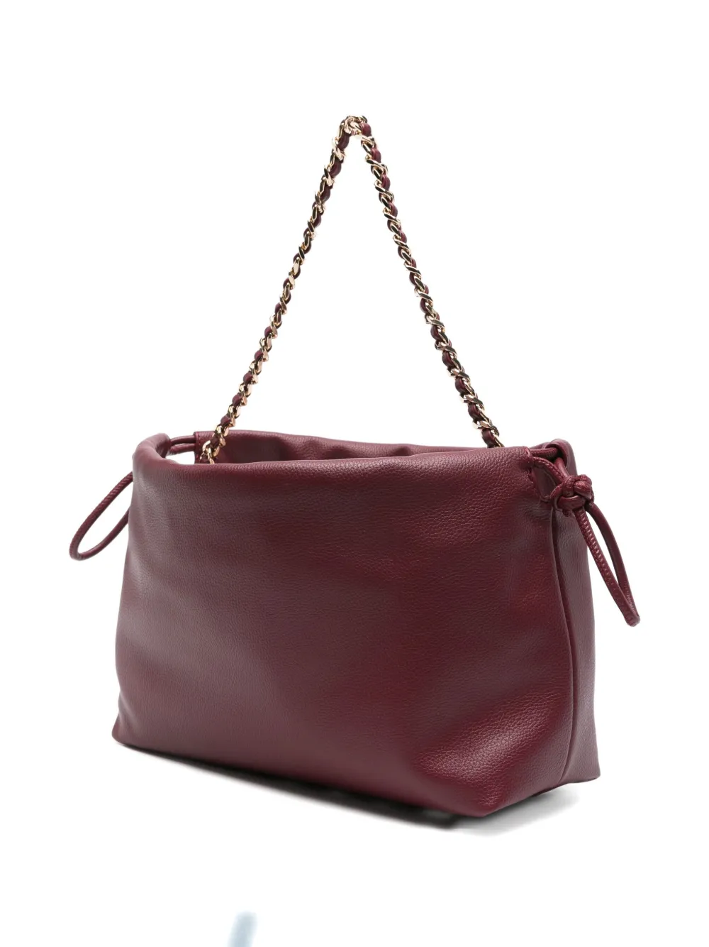Liu •jo Chain-strap Drawstring Tote Bag In Red