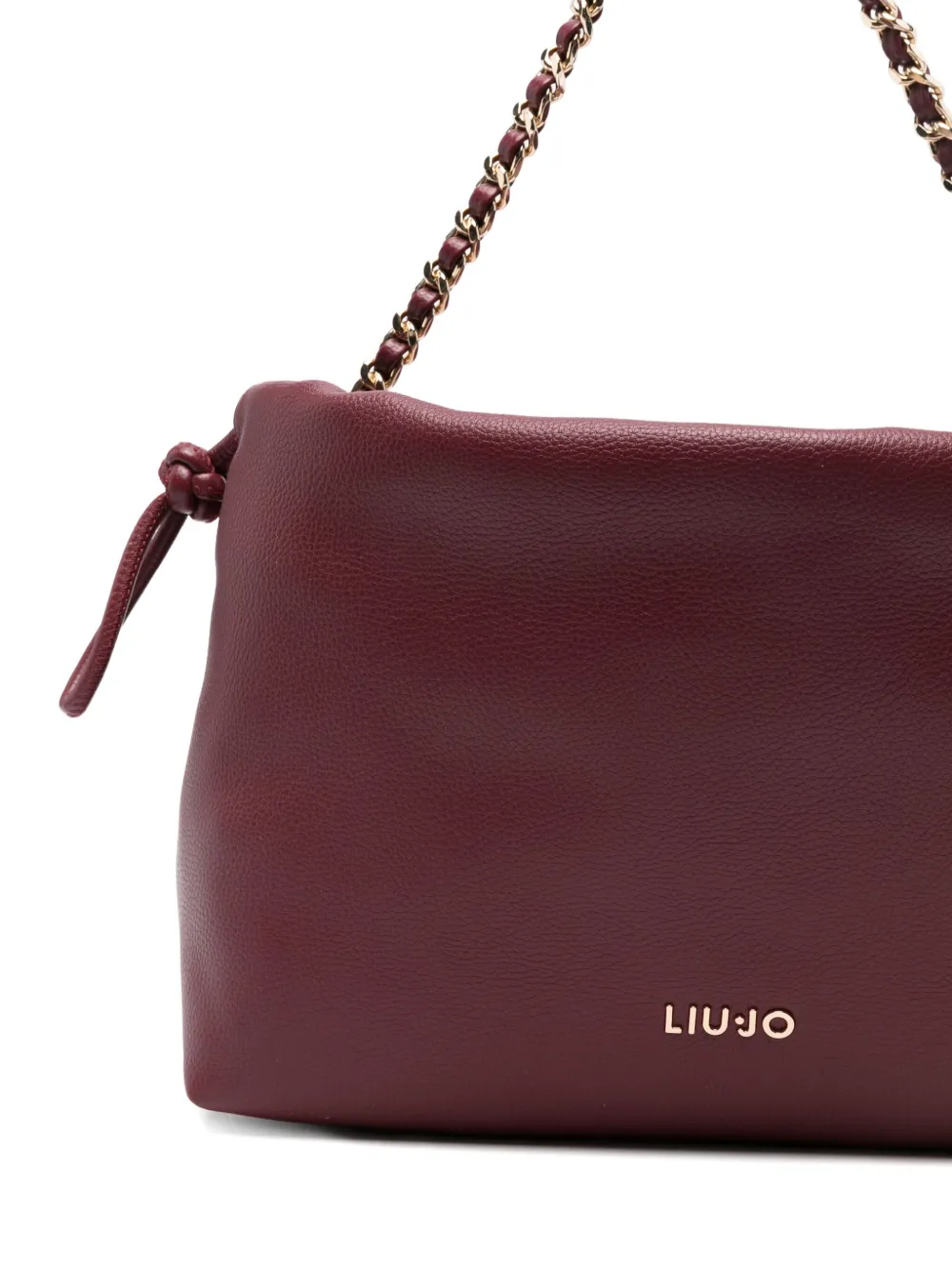 Liu •jo Chain-strap Drawstring Tote Bag In Red