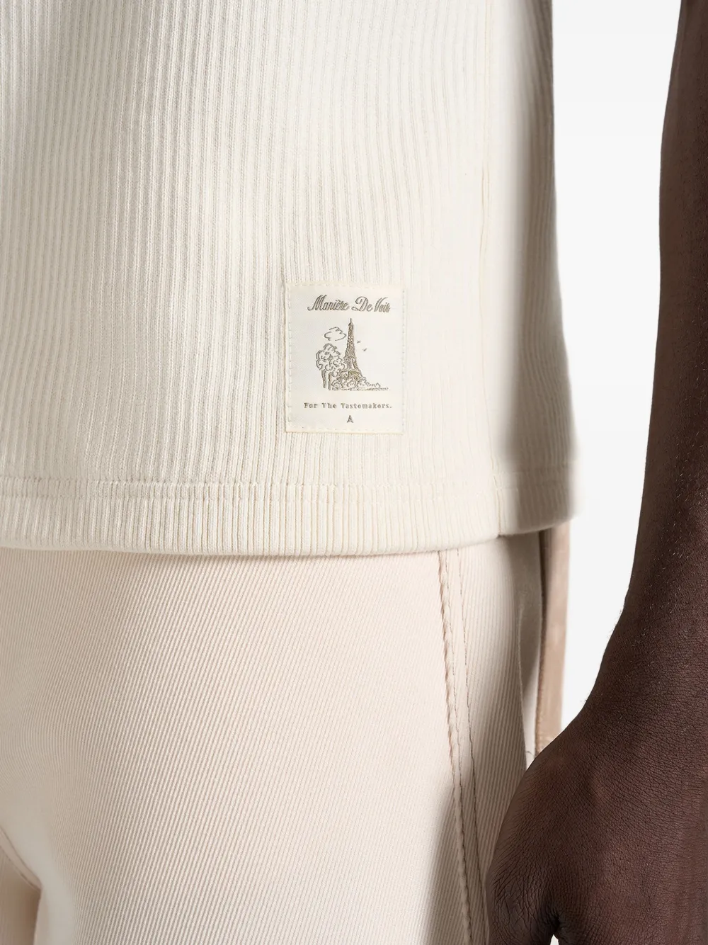 Manière De Voir VS001 in cream ribbed cotton tank top - thumbnail 5 of 5