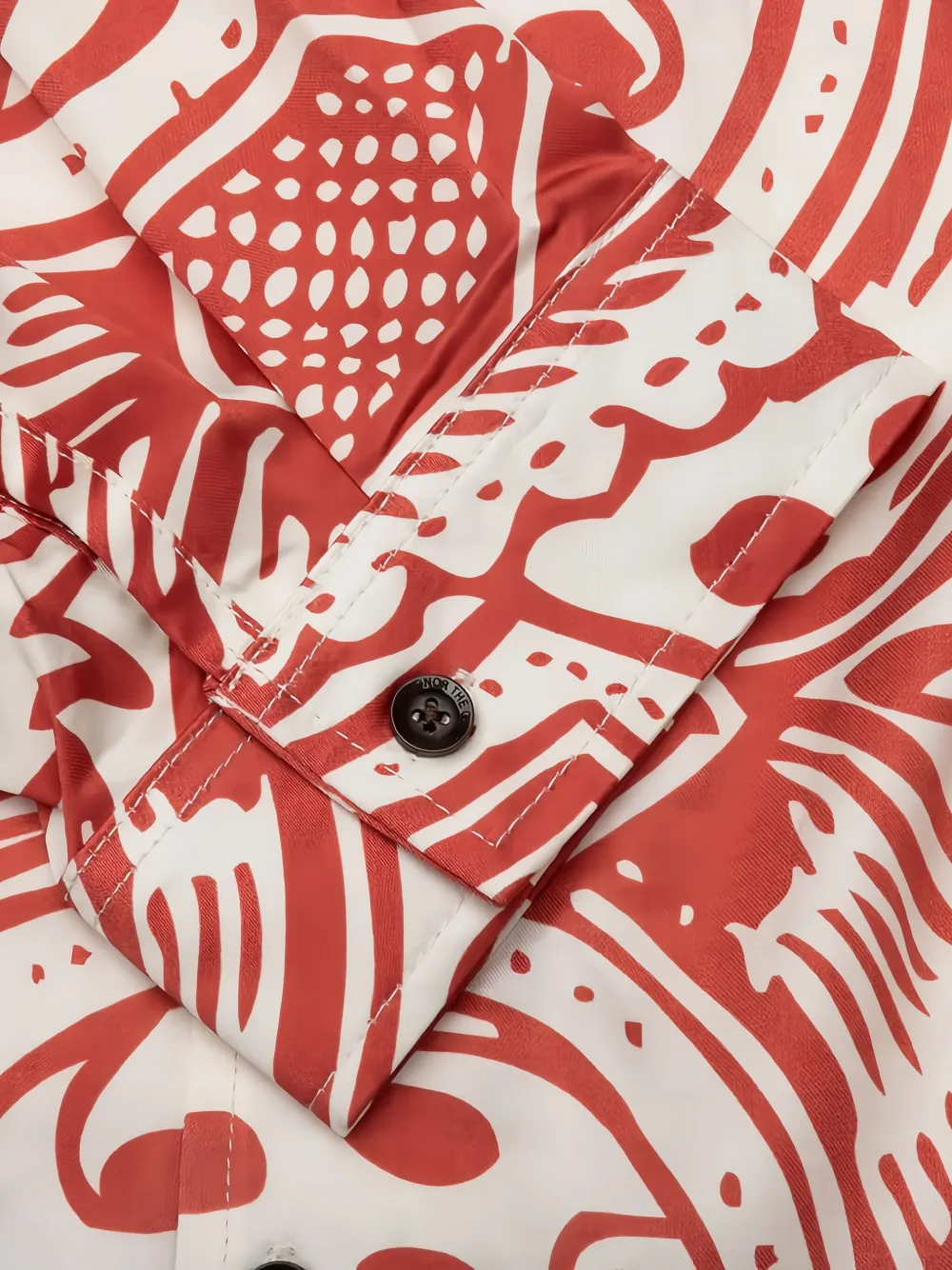Honor The Gift Patterned-print Long-sleeves Shirt In Red