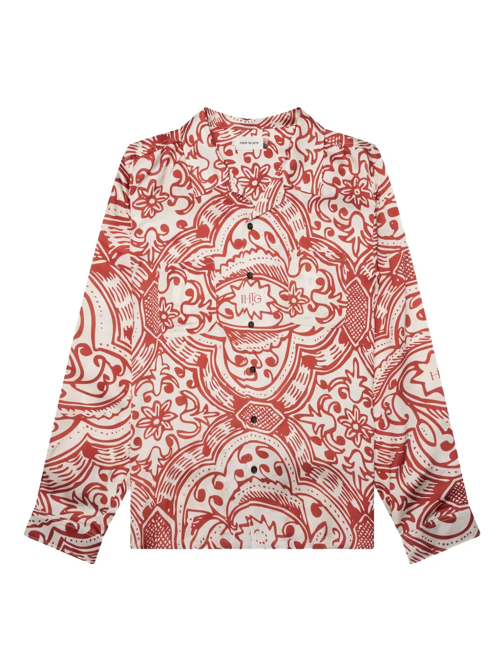 Honor The Gift patterned-print long-sleeves shirt | Red | Image 1