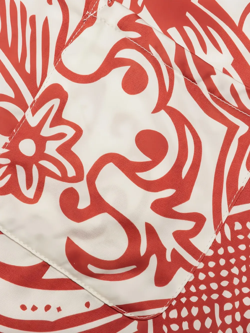 Honor The Gift Patterned-print Long-sleeves Shirt In Red