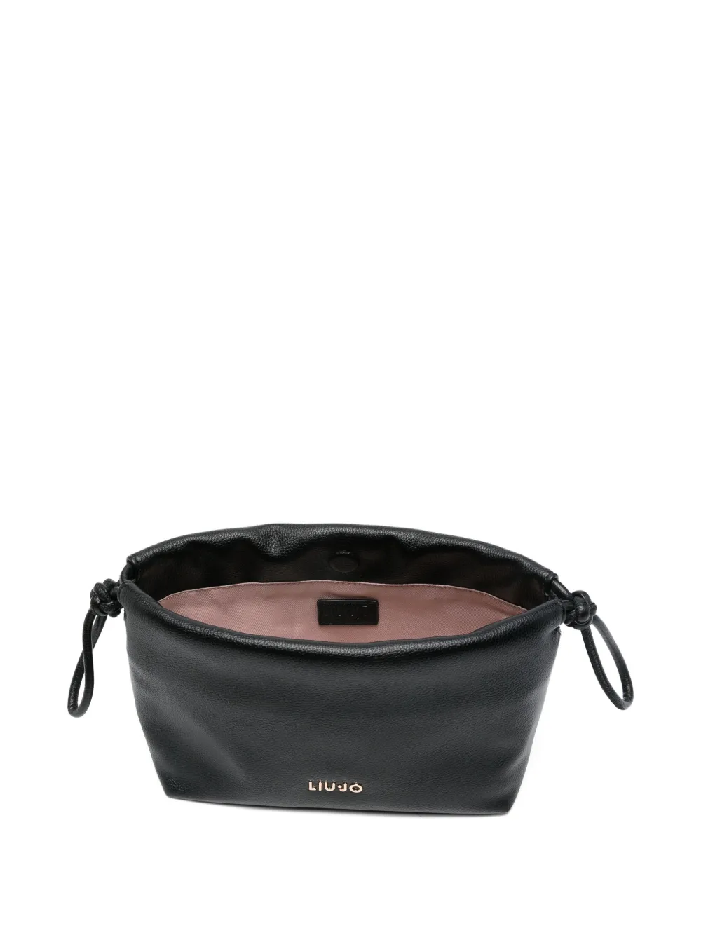 Liu •jo Chain-strap Drawstring Shoulder Bag In Black