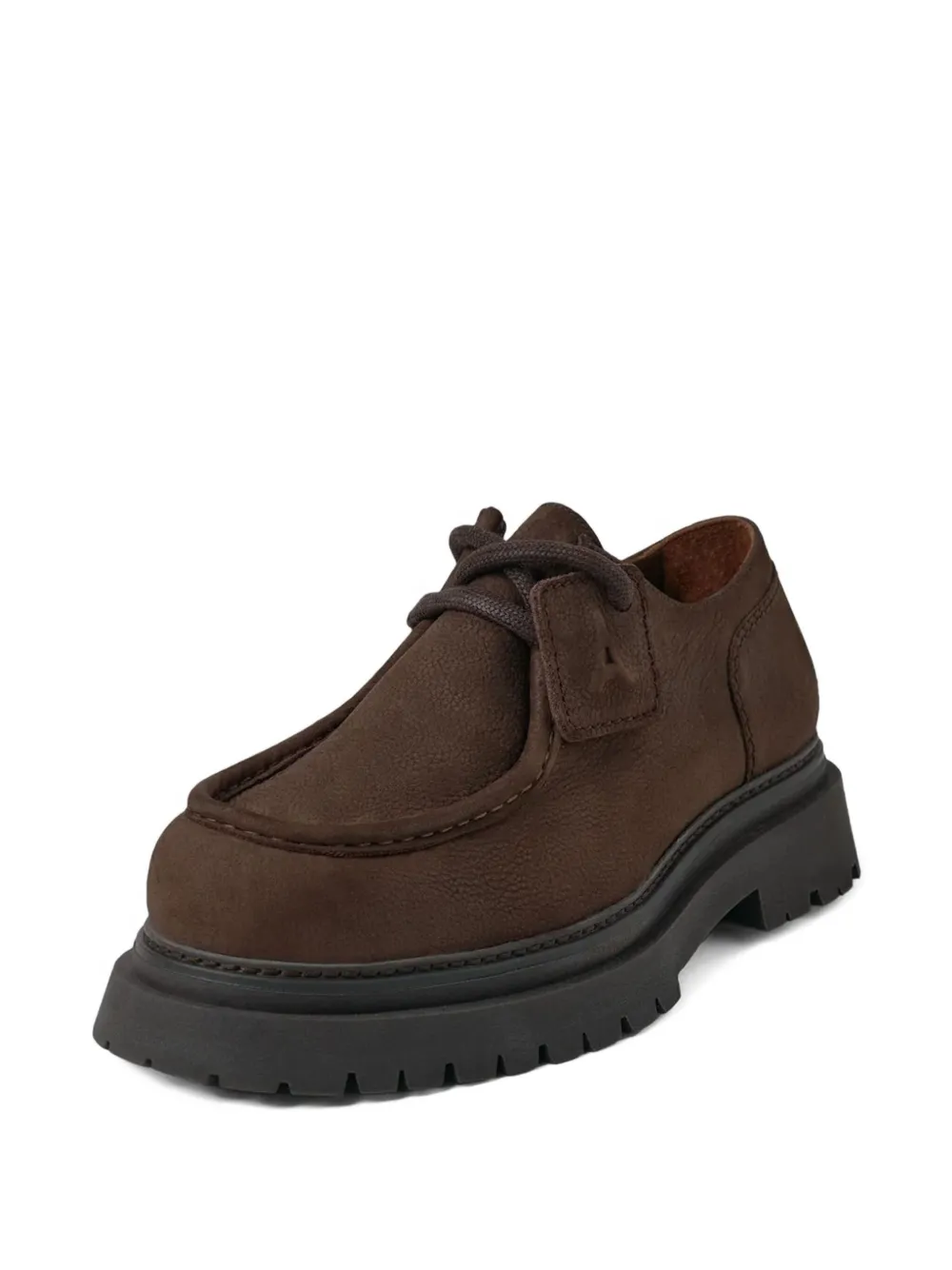 Manière De Voir L'Atelier nubuck leren schoenen met chunky zool - Bruin