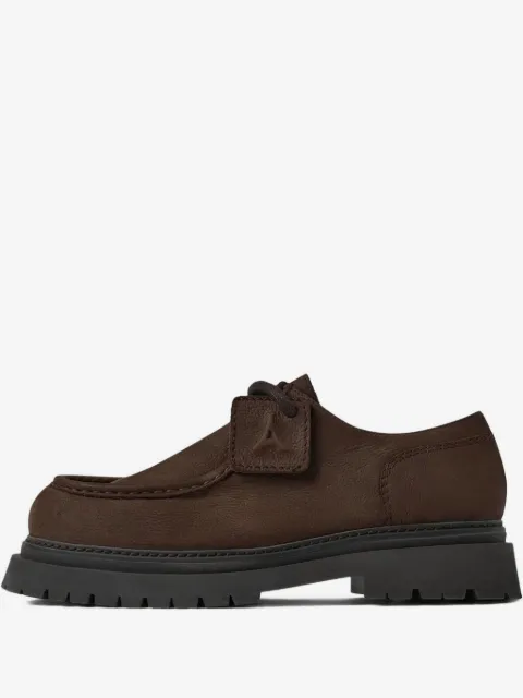 Manière De Voir L’Atelier nubuck-leather chunky-sole brown shoes