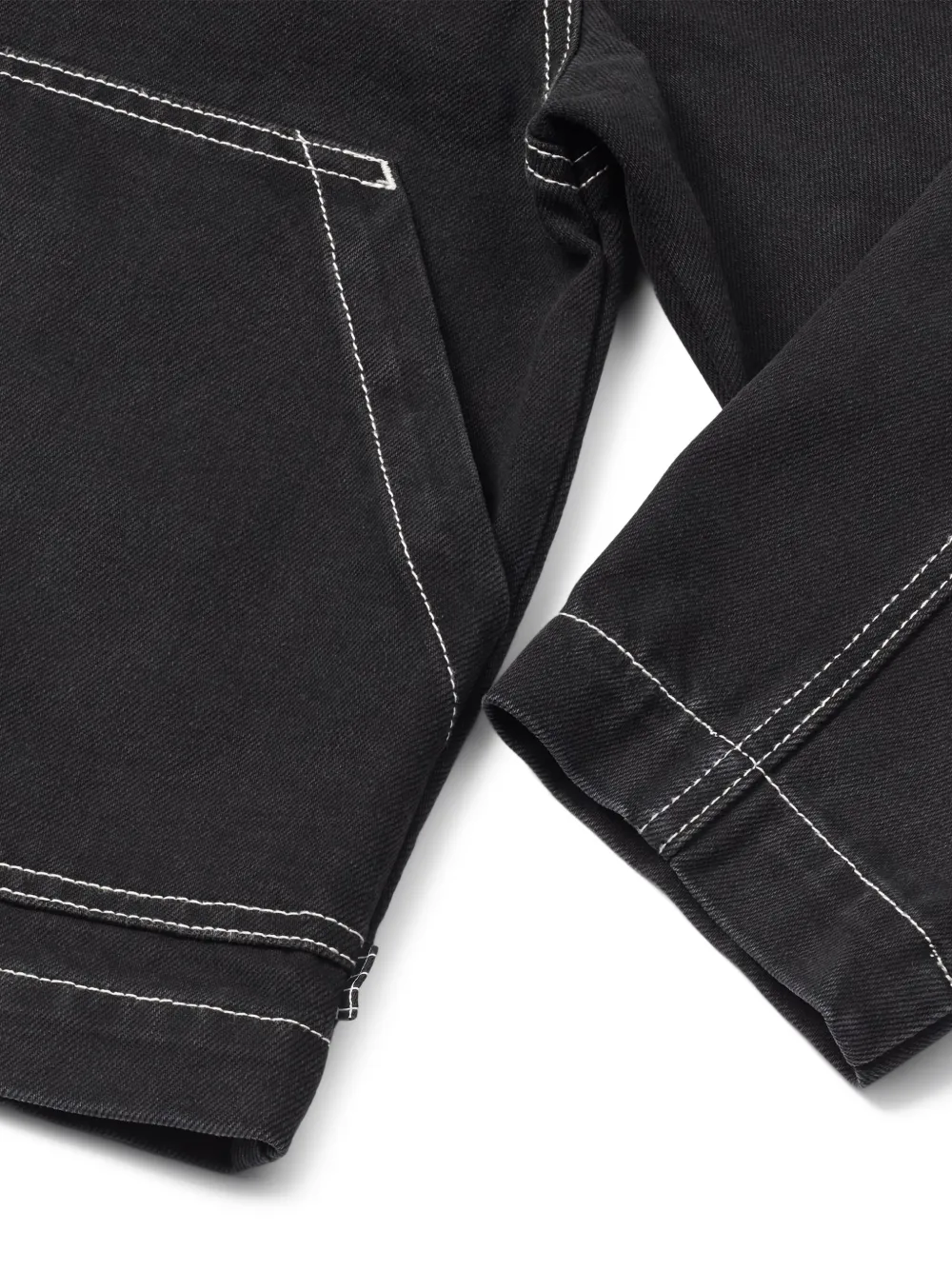 Molo Hetson jack met contrasterend stiksel en rits Zwart
