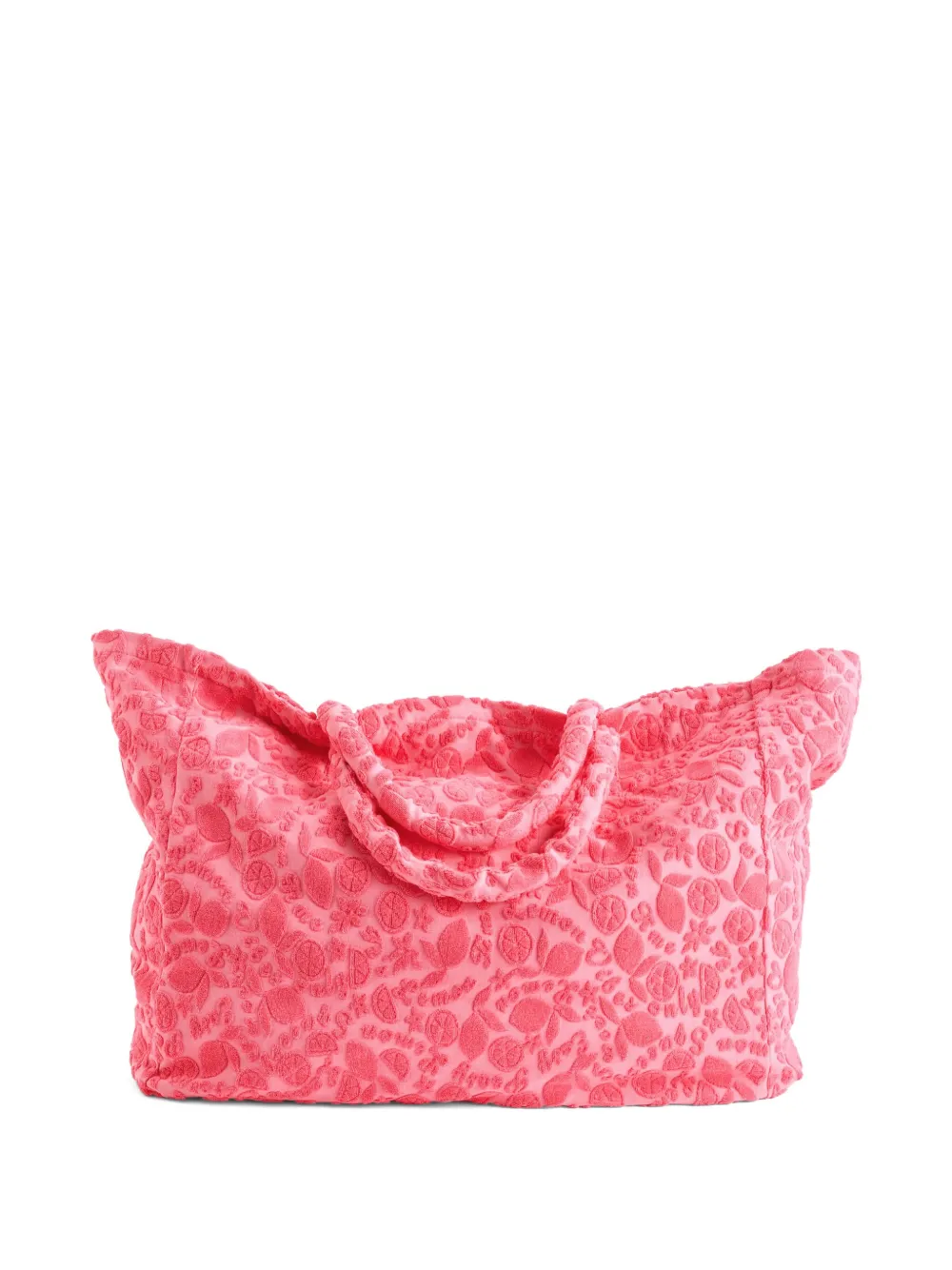 Molo Borsa con motivo limoni - Rosa