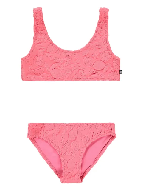 Molo Nola Terry lemon-embossed bikini