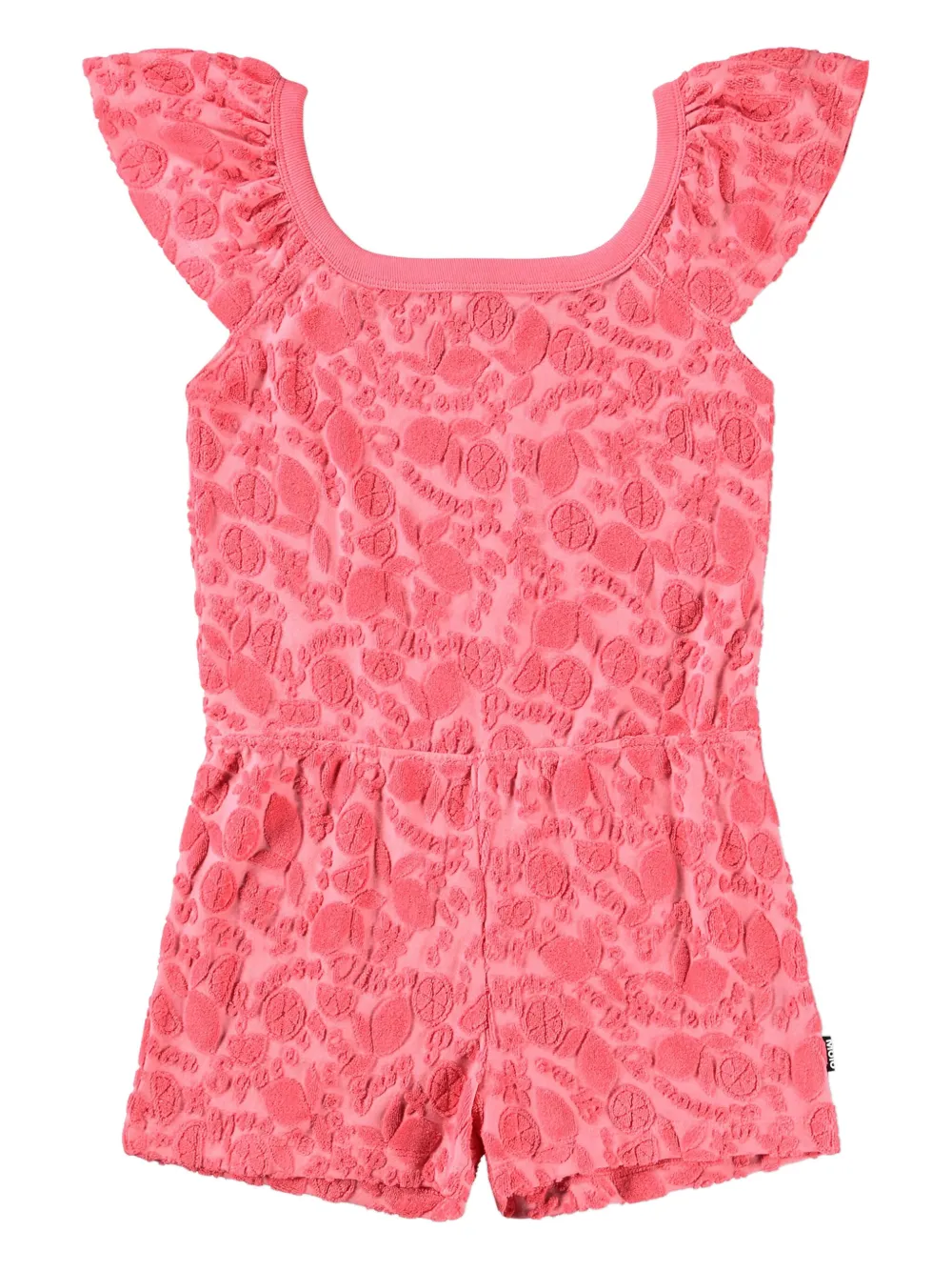 Molo lemon-print ruffled jumpsuit | Pink | Image 1