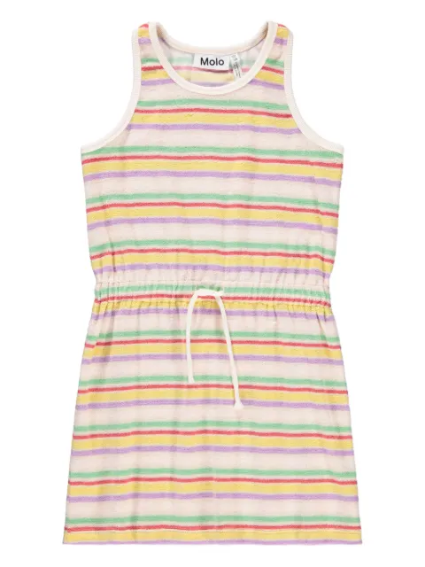 Molo Cherish stripe drawstring dress