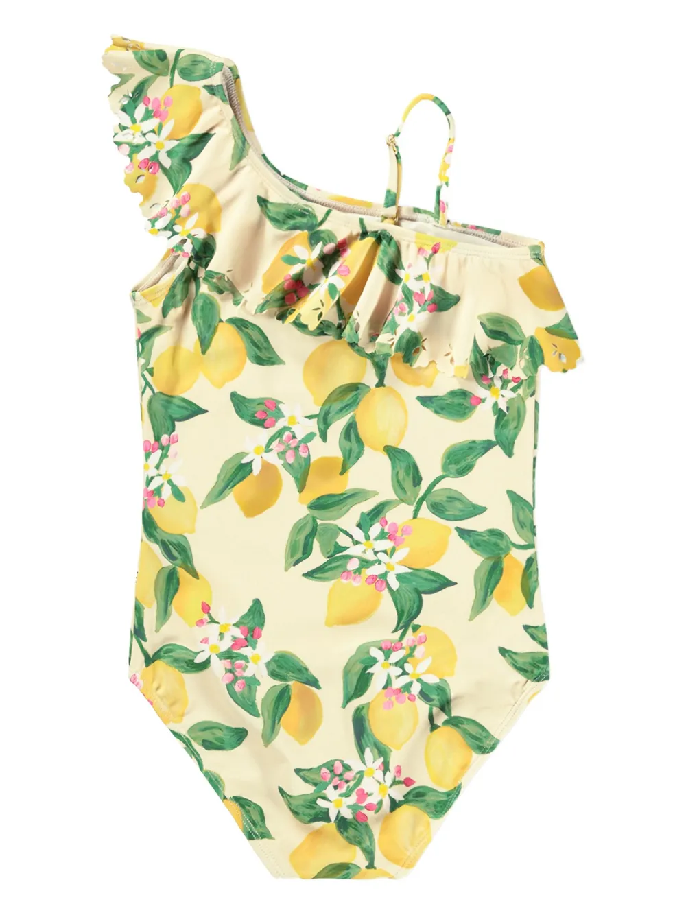 Molo Net lemon-print ruffled swimsuit | Swimsuits | Image 2