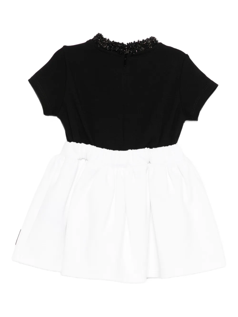Balmain Kids Jurk met kralendetail - Zwart