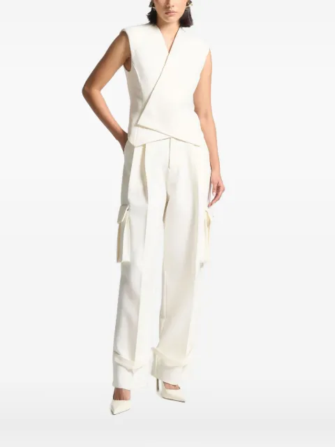 Manière De Voir Laurence wrap-front sleeveless waistcoat