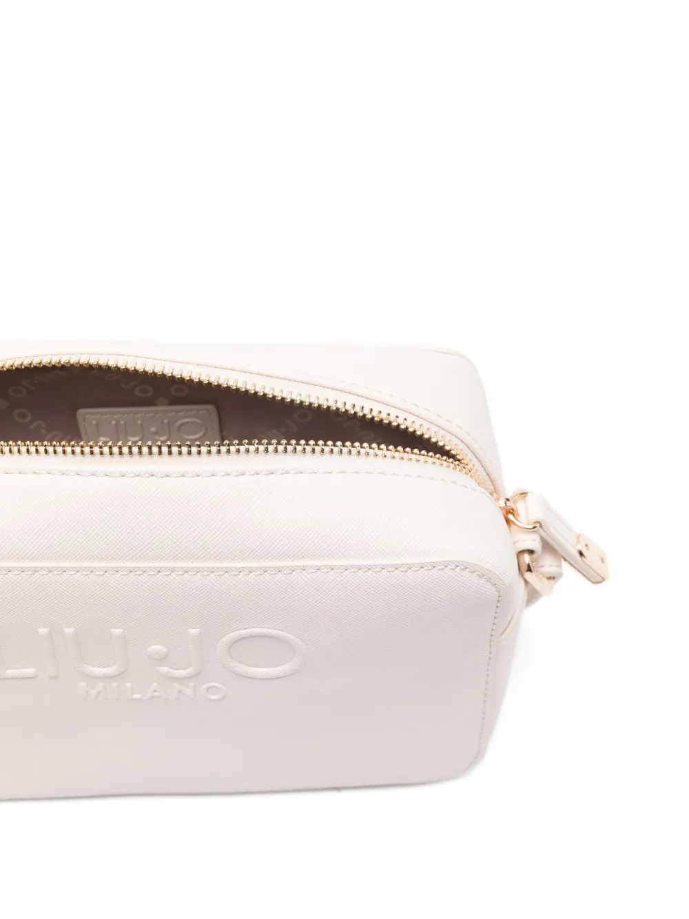 Liu •jo Logo-embossed Cross-body Bag In White