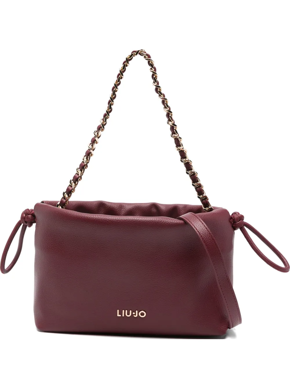 Liu •jo Chain-strap Drawstring Bag In Red