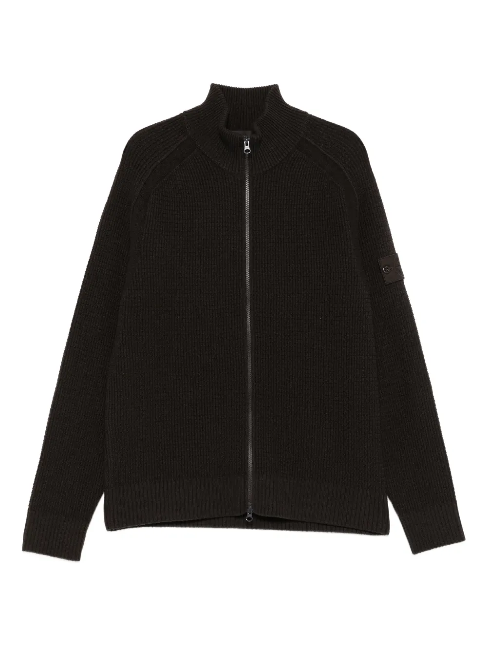 Stone Island ハイネック ジップカーディガン - ブラウン Stone Island ハイネック ジップカーディガン - ブラウン