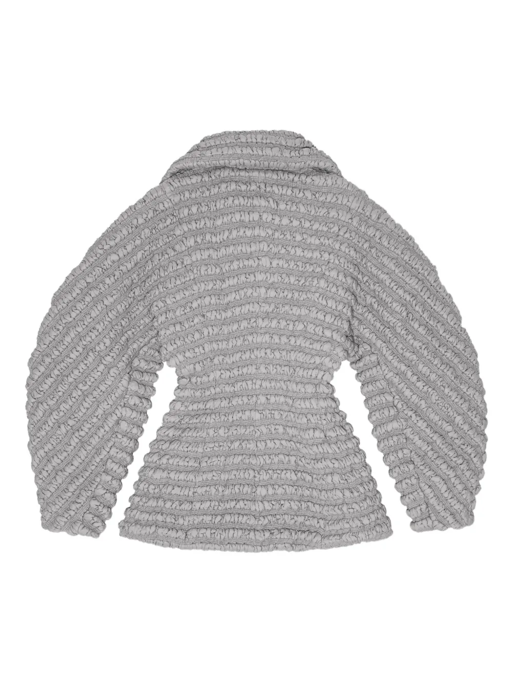 GANNI Jack met textuur en rits Grijs