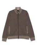 Paul & Shark ribbed-cuff zip-up cardigan - Neutrals