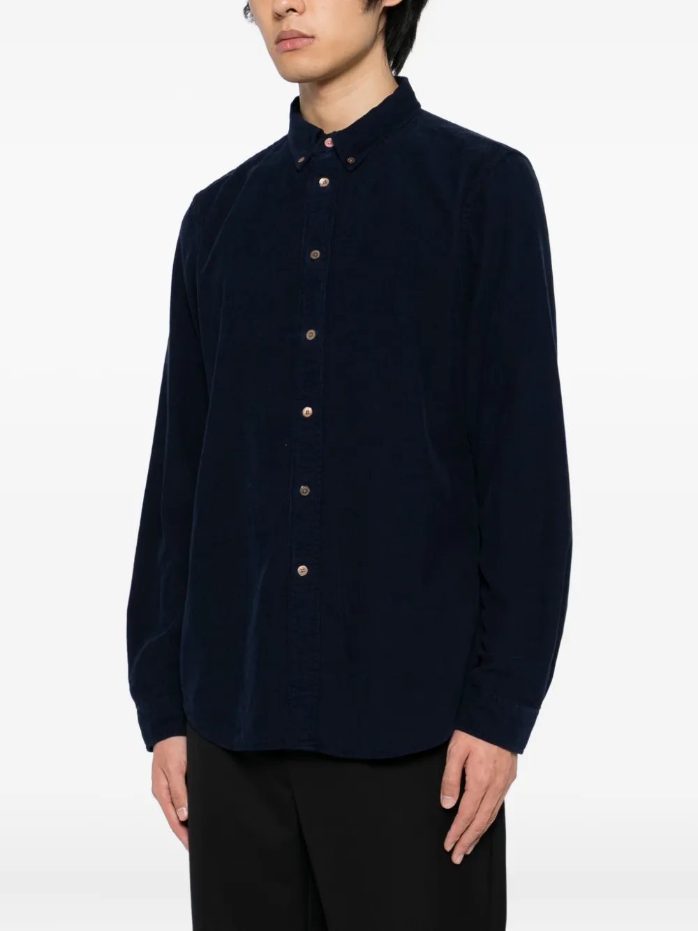 PS Paul Smith Ribfluwelen overhemd Blauw