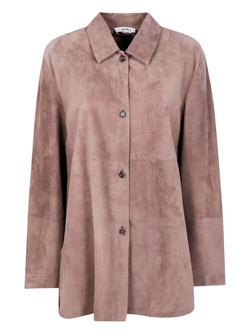 'S Max Mara suede button-up shirt | Pink | Image 1