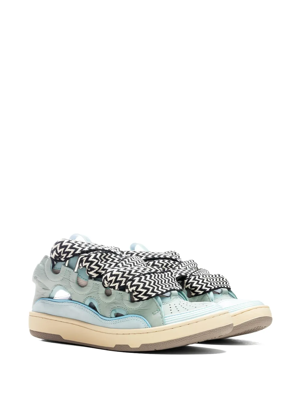 Lanvin Curb lace-up perforated mules | Image 2