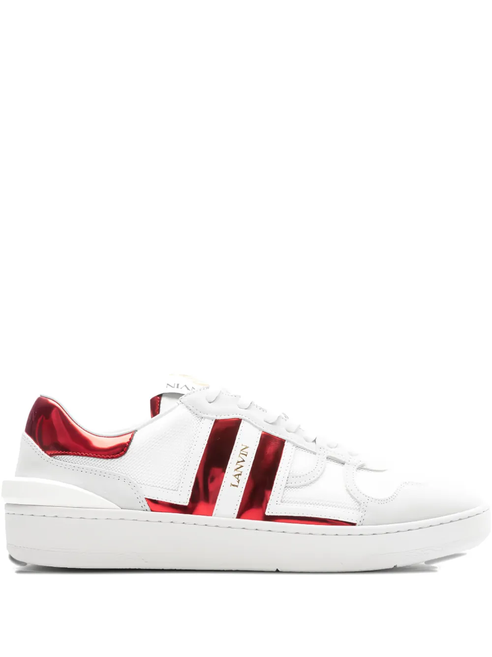 Lanvin Clay stripe low-top sneakers White