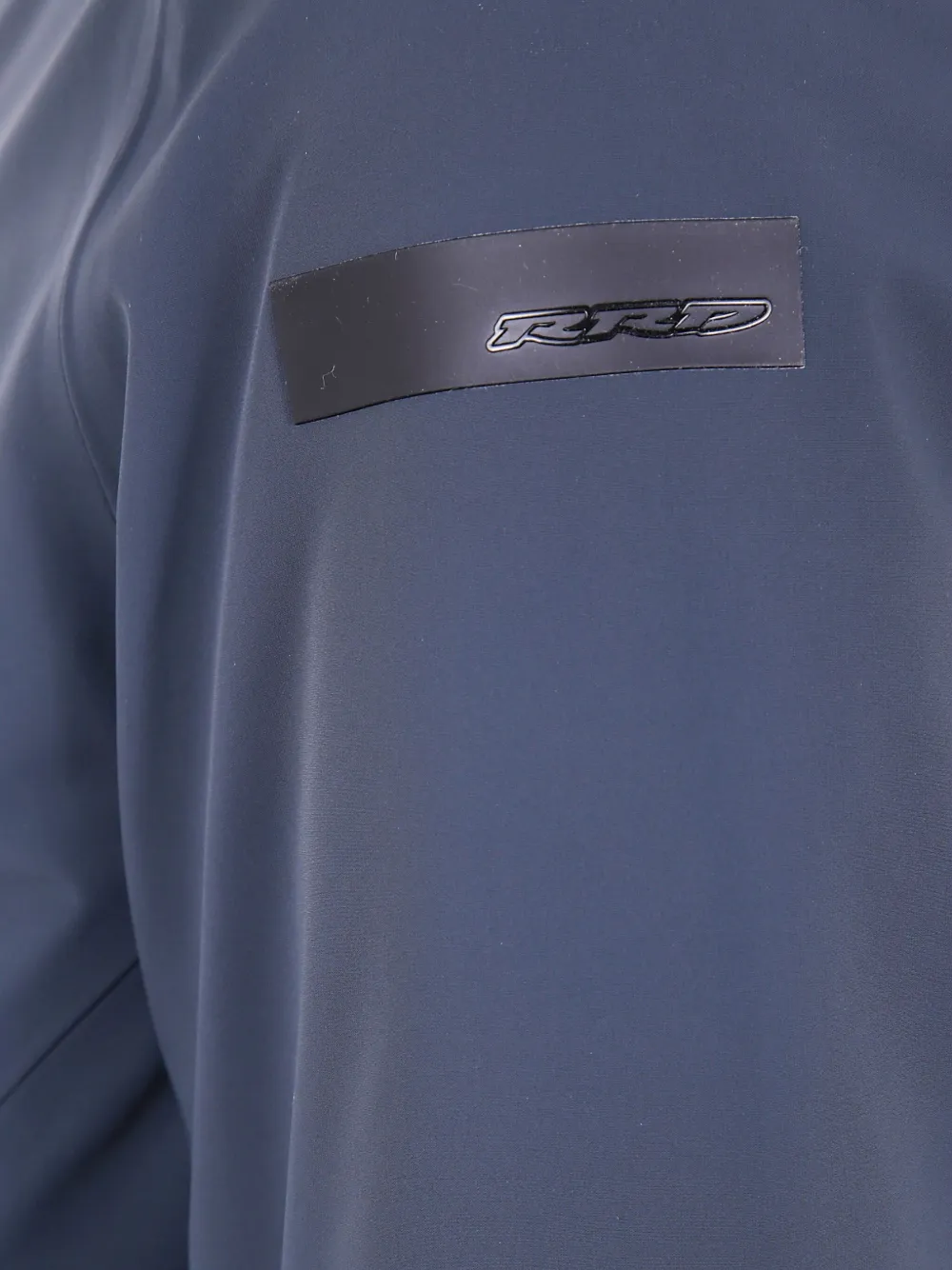 Button-Fastening Logo-Plaque Coat
