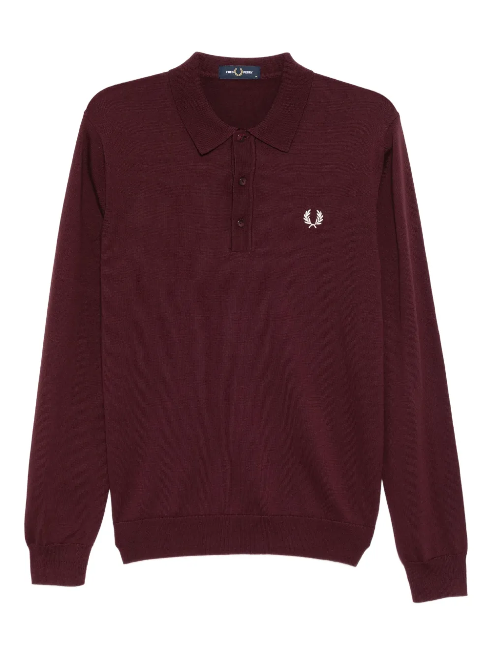 Fred Perry logo-embroidered polo shirt | Red | Image 1