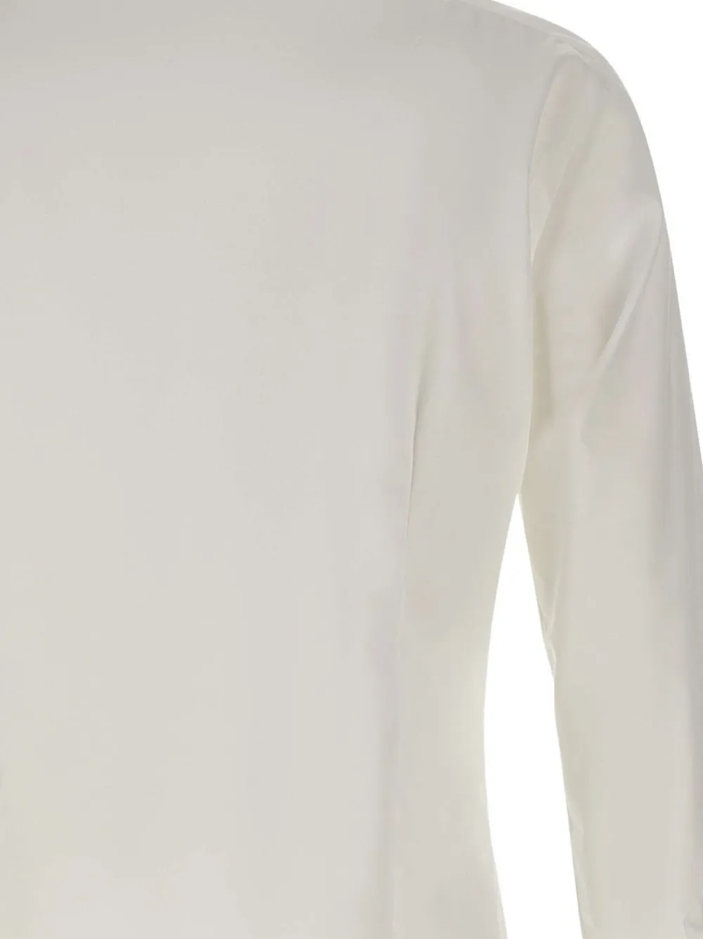 Barba Napoli Classic-collar Cotton Shirt In White