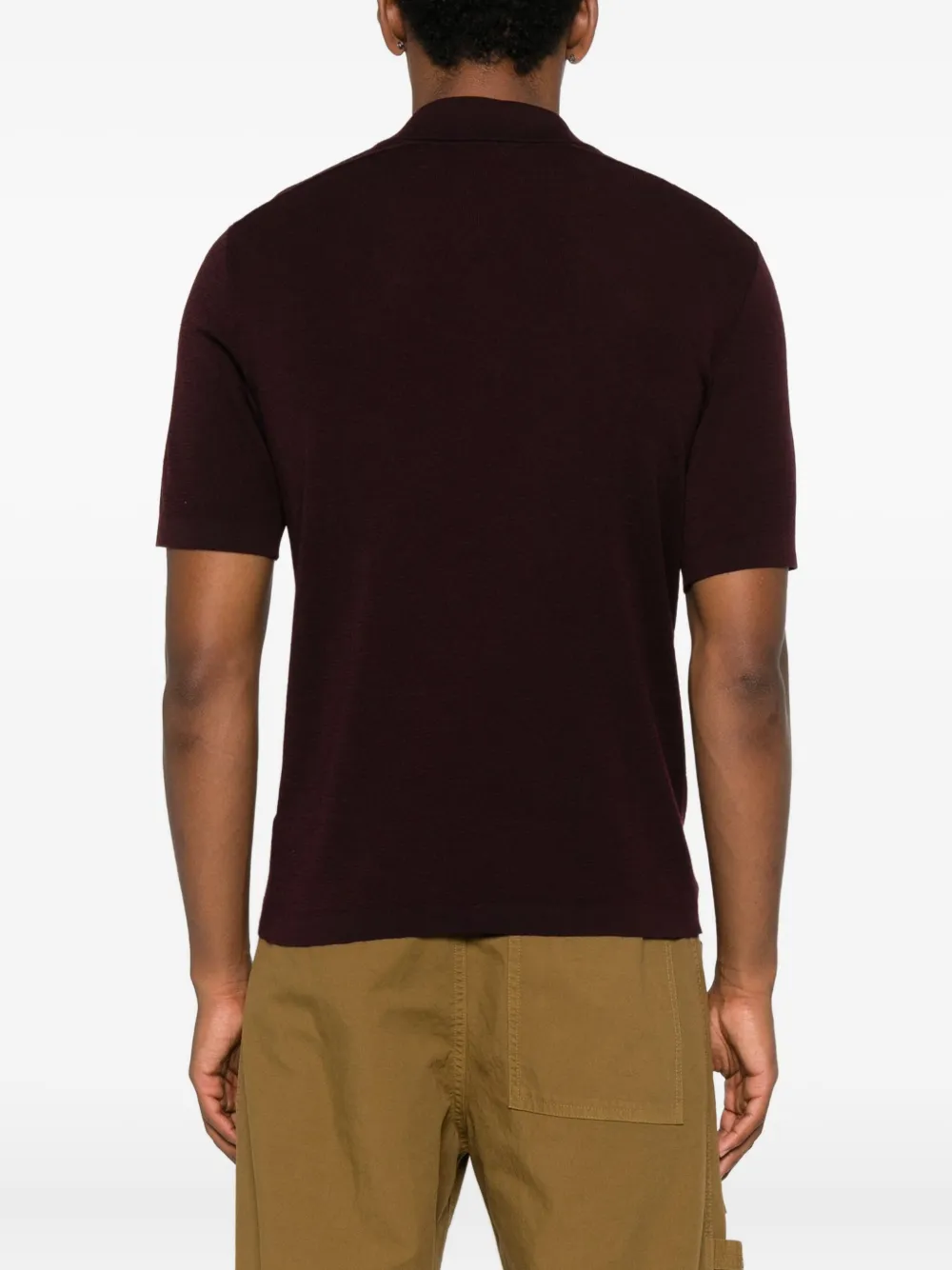 Burberry Poloshirt met knopen Rood