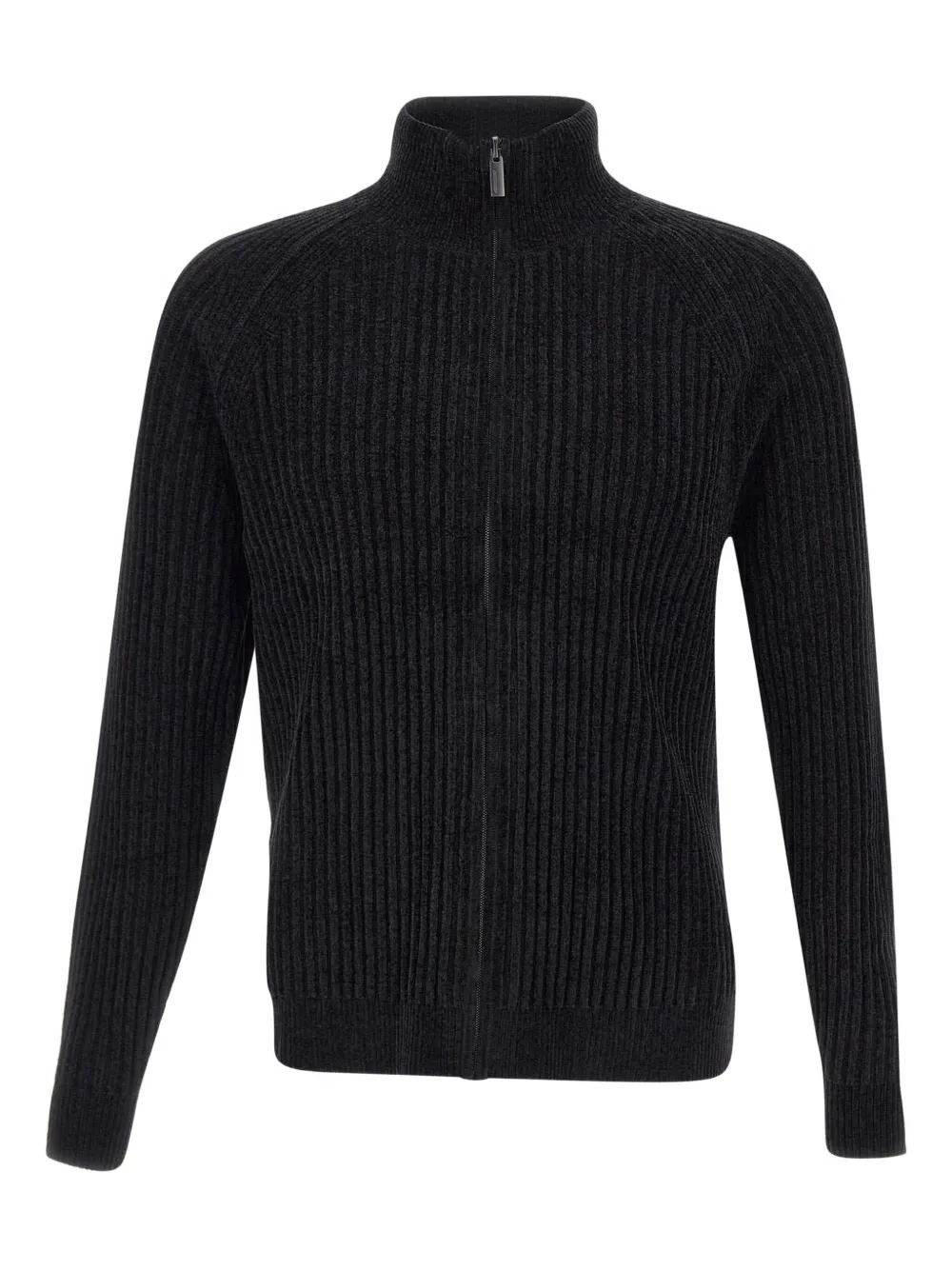 RRD ribbed zip-up cardigan | Black | Image 1
