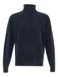 RRD ribbed-collar turtleneck sweater - Blue