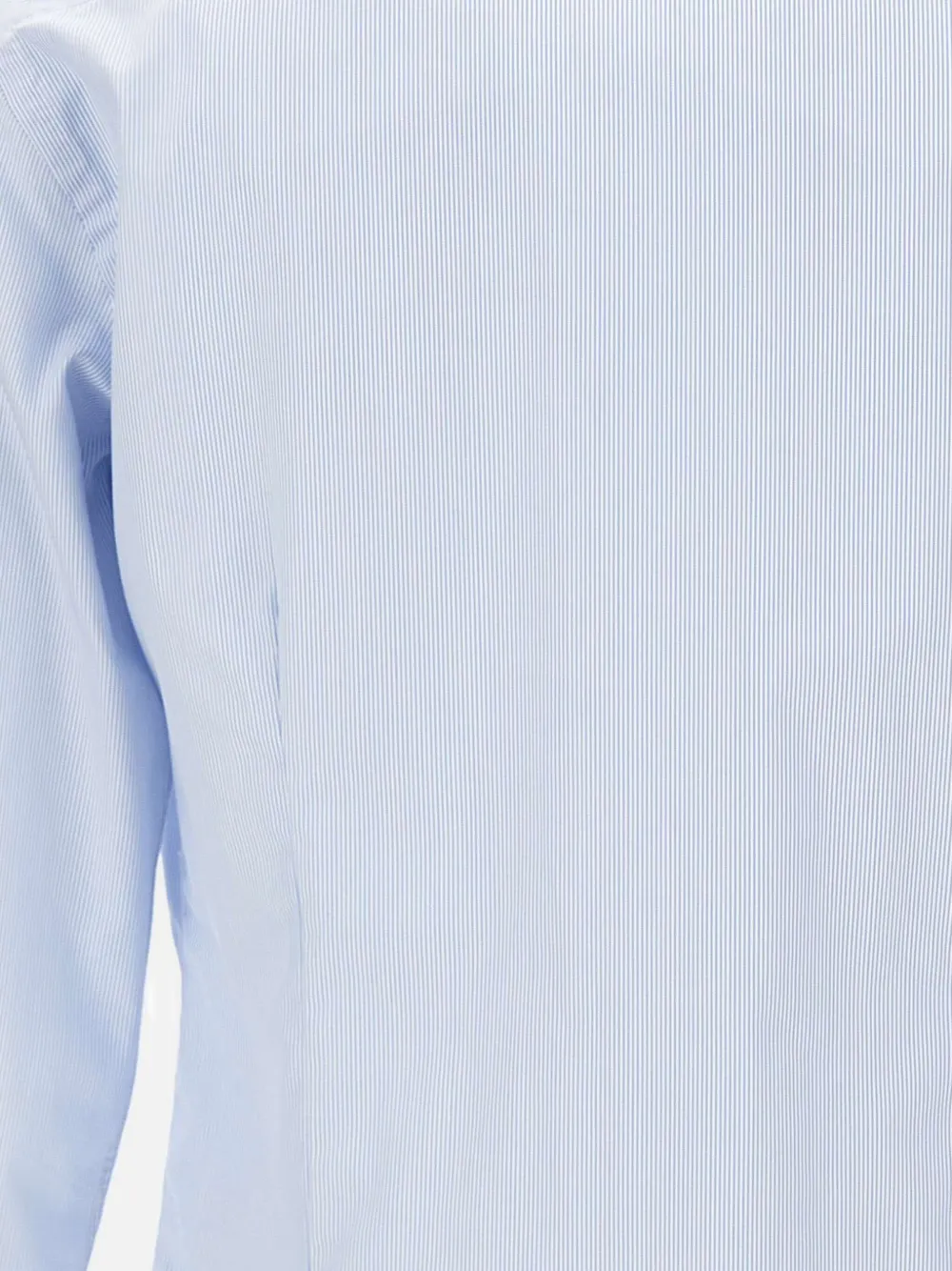 Barba Napoli Micro-striped Long-sleeve Shirt In Blue