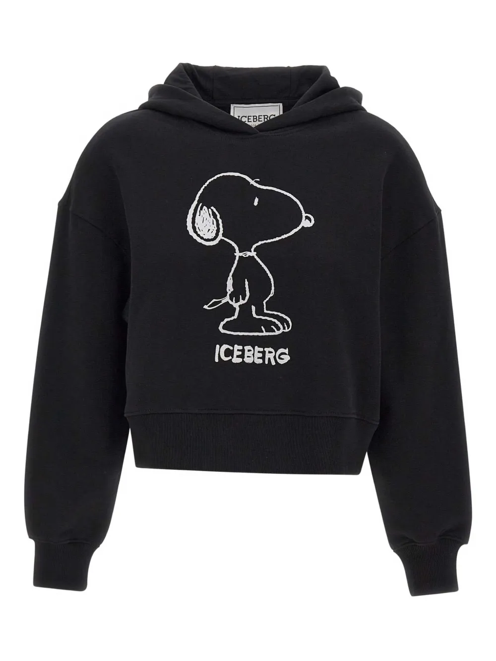 Iceberg Snoopy-print hooded sweatshirt | Black | Image 1