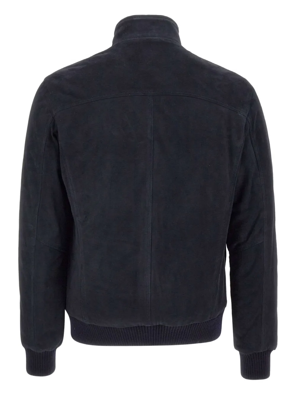 Barba ribbed-collar button-fastening jacket | Leather Jackets | Image 2