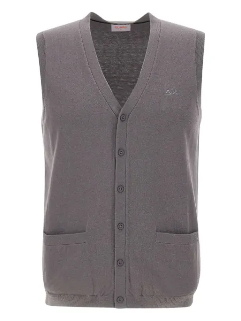 Sun68 v-neck buttoned vest