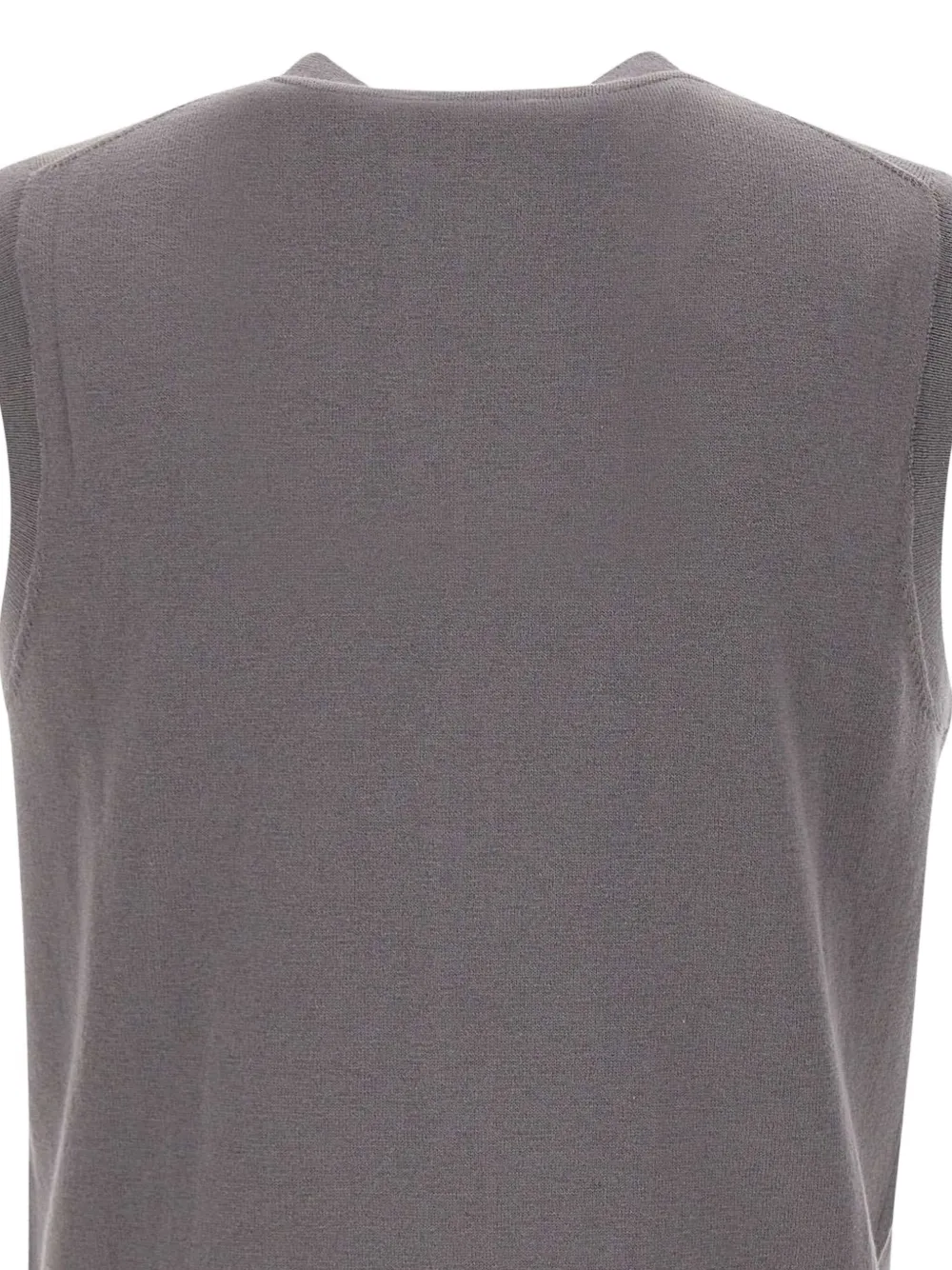 Sun68 Top met knopen en V-hals Grijs