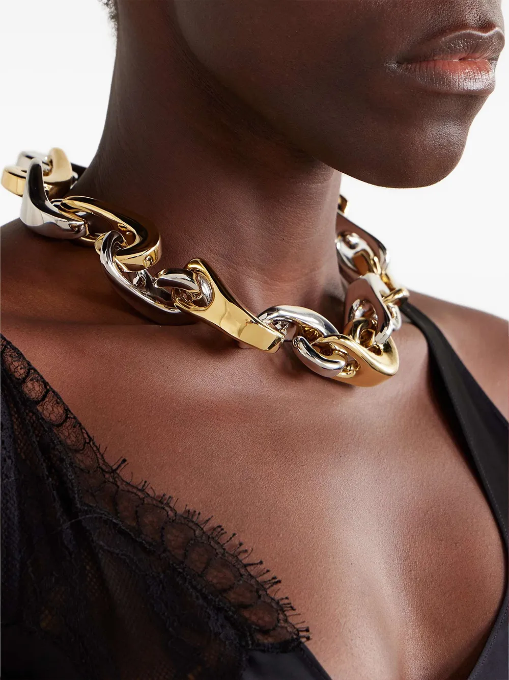 Rabanne XL Link necklace - Goud