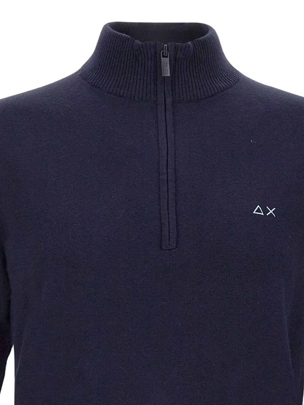 Sun 68 Half-zip Sweater In Blue