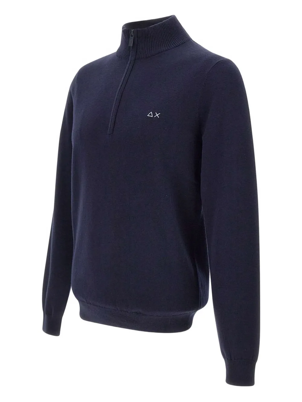 Sun 68 Half-zip Sweater In Blue